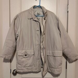 Eddie Bauer Light Tan Quilted Jacket
